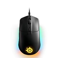 Мышь проводная SteelSeries Rival 3 черный [8500 dpi, светодиодный, USB Type-A, кнопки - 6]