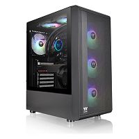 Корпус Thermaltake S200 TG ARGB (CA-1X2-00M1WN-00) черный [Mid-Tower, ATX/mATX/Mini-ITX, стекло, 3 вентилятора ARGB]
