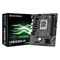 Материнская плата MAXSUN CHALLENGER H610M-R V2 [LGA 1700, Intel H610, mATX, 2×DDR4 до 64 ГБ, 1×M.2, 1 GbE, 6×USB]
