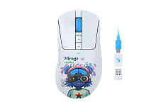 Мышь беспроводная/проводная A4Tech Bloody R73 Pro белый [50-26 000 dpi, USB Type-C, радиоканал/WaveLink + кабель, кнопки – 6]