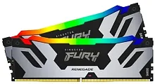 Оперативная память Kingston FURY Renegade Silver RGB [KF560C32RSAK2-64] 64 ГБ [DDR5, 32 ГБx2 шт, 6000 МГц, 32-38-38]