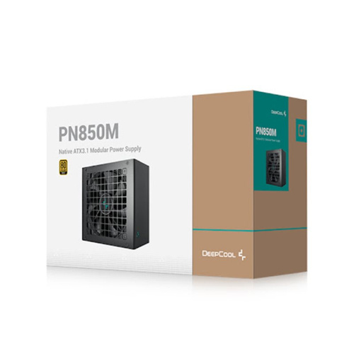 Блок питания DEEPCOOL PN850M [850W, 80+ Gold, APFC, 20 + 4 pin, 4+4 pin x2 CPU, 8 SATA, 16 pin (12V-2x6), 6+2 pin x3 PCI-E]