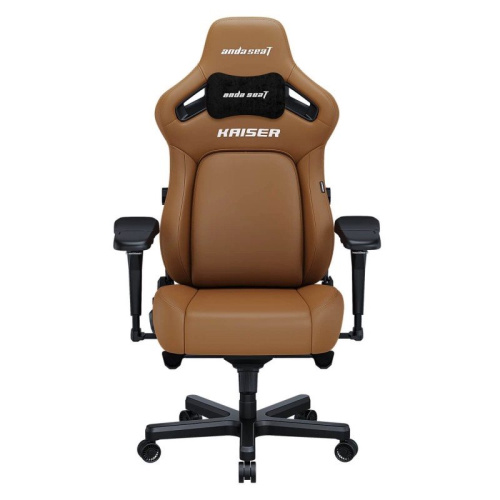 Кресло игровое AndaSeat Kaiser 4 L BROWN коричневый [экокожа, 5D подлокотники, 65 мм колеса, до 180 кг]