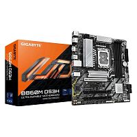 Материнская плата GIGABYTE B860M DS3H [LGA 1851, Intel B860, mATX, 4×DDR5 до 256 ГБ, 2×M.2, 2.5 GbE, 6×USB]
