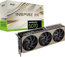 Видеокарта MSI GeForce RTX 5070 INSPIRE 3X OC [PCIe 5.0, GPU 2330 МГц, 12 ГБ GDDR7, 192 бит, 3 x DisplayPort, HDMI]