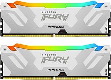 Оперативная память Kingston Fury Renegade White RGB [KF572C38RWAK2-32] 32 ГБ [DDR5, 16 ГБx2 шт, 7200 МГц, 38-44-44]