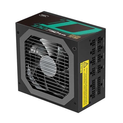 Блок питания DEEPCOOL DQ750 Black [750W, 80+ Gold, APFC, 20 + 4 pin, 4+4 pin x2 CPU, 8 SATA, 6+2 pin x4 PCI-E]