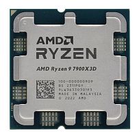 Процессор AMD Ryzen 9 7900X3D OEM [AM5, 12 x 4.4 ГГц, L2 - 12 МБ, L3 - 128 МБ, 2 х DDR5-5200 МГц, AMD Radeon Graphics, TDP 120 Вт]