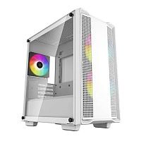 Корпус DEEPCOOL CC360 ARGB белый [mATX/Mini-ITX, стекло, 3 вентилятора ARGB]