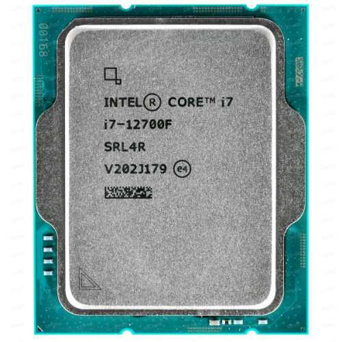 Процессор Intel Core i7-12700F OEM [LGA 1700, 8P x 2.1 ГГц, 4E x 1.6 ГГц, L2 - 12 МБ, L3 - 25 МБ, 2 х DDR4, DDR5-4800 МГц, TDP 180 Вт]