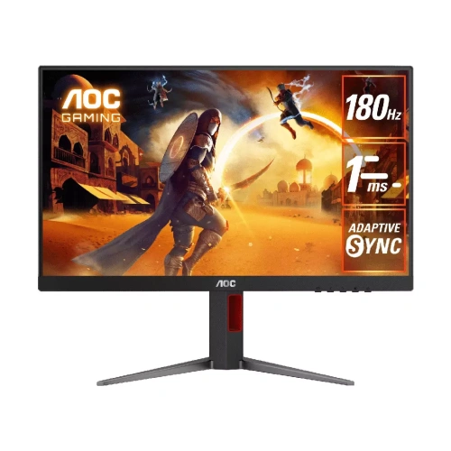 Монитор AOC 27" 27G4 [180 Hz, 1920x1080, (16:9), IPS, 1 ms GtG, 1ms to MPRT, 300 cd/m², AdSync, G-Sync Compatible, HAS, Pivot, Swivel, 2xHDMI, DP]