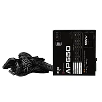 Блок питания Aigo AP650 [650W, 80+, APFC, 20 + 4 pin, 4+4 pin CPU, 6 SATA, 6+2 pin x2 PCI-E]