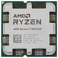 Процессор AMD Ryzen 7 7800X3D OEM [AM5, 8 x 4.2 ГГц, L2 - 8 МБ, L3 - 96 МБ, 2 х DDR5-5200 МГц, TDP 120 Вт]