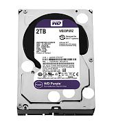 2 ТБ Жесткий диск Western Digital Purple WD20PURX [SATA 6 Gb/s, чтение/запись — до 145 МБ/с, форм‑фактор 3.5″, 5400 об/мин, 64 МБ кеш, для видеонаблюдения]
