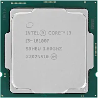 Процессор Intel Core i3-10100F OEM [LGA 1200, 4 x 3.6 ГГц, L2 - 1 МБ, L3 - 6 МБ, 2 х DDR4-2666 МГц, TDP 65 Вт]