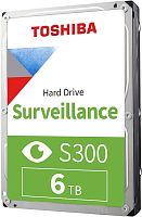 6 ТБ Жесткий диск Toshiba S300 Surveillance [SATA III, 6 Гбит/с, 5400 об/мин, кэш память - 256 МБ]