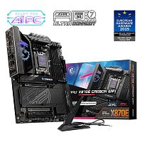 Материнская плата MSI MPG X870E CARBON WIFI [AM5, AMD X870E, ATX, 4×DDR5 до 256 ГБ, 4×M.2, 5 GbE + 2.5 GbE, Wi-Fi 7, 13×USB в т.ч. Type-C]