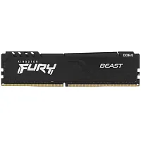Оперативная память Kingston FURY Beast Black [KF432C16BB/8] 8 ГБ [DDR4, 8 ГБx1 шт, 3200 МГц, 16-18-18]