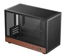 Корпус DEEPCOOL CH260 WOOD черный [mATX/Mini-ITX, стекло]