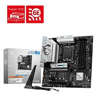 Материнская плата MSI B760M GAMING PLUS WIFI DDR4 [LGA 1700, Intel B760, mATX, 4×DDR4 до 128 ГБ, 2×M.2, 2.5 GbE, Wi-Fi 6E, 6×USB]