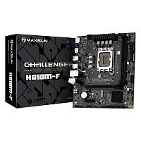 Материнская плата MAXSUN MS-CHALLENGER H810M-F [LGA 1851, Intel H810, mATX, 2×DDR5 до 96 ГБ, 1×M.2, 1 GbE, 6×USB]