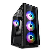 Корпус DEEPCOOL MATREXX 50 ADD-RGB 4F черный [Mid-Tower, ATX, стекло, 4 вентилятора ARGB]