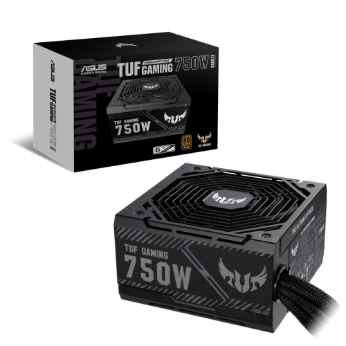 Блок питания ASUS TUF-GAMING-750B [750W, 80+ Bronze, APFC, 20 + 4 pin, 4+4 pin x2 CPU, 8 SATA, 6+2 pin x4 PCI-E]