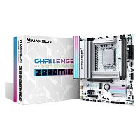Материнская плата MAXSUN MS-CHALLENGER Z890M WIFI ICE [LGA 1851, Intel Z890, mATX, 2×DDR5 до 128 ГБ, 2×M.2, 2.5 GbE, Wi-Fi 6, 7×USB в т.ч. Type-C]