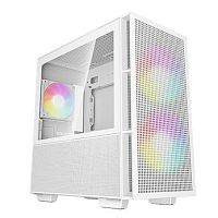 Корпус DEEPCOOL CH360 белый [mATX/Mini-ITX, стекло, 3 вентилятора ARGB]