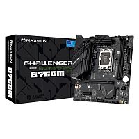 Материнская плата MAXSUN MS-CHALLENGER B760M [LGA 1700, Intel B760, mATX, 2×DDR4 до 64 ГБ, 2×M.2, 1 GbE, 6×USB]