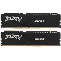 Оперативная память Kingston FURY Beast Black [KF552C40BBK2-64] 64 ГБ [DDR5, 32 ГБx2 шт, 5200 МГц, 40-40-40]