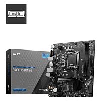 Материнская плата MSI PRO H610M-E [LGA 1700, Intel H610, mATX, 2×DDR5 до 96 ГБ, 1×M.2, 1 GbE, 6×USB]