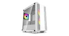 Корпус DeepCool CC360 WH ARGB белый [Mini-Tower, Micro-ATX, Mini-ITX, USB 2.0 Type-A, USB 3.2 Gen1 Type-A, ARGB вентиляторы, 3 x 120 мм]