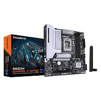 Материнская плата GIGABYTE B860M GAMING X WIFI6E [LGA 1851, Intel B860, mATX, 4×DDR5 до 256 ГБ, 2×M.2, 2.5 GbE, Wi-Fi 6E, 9×USB в т.ч. Type-C]