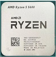 Процессор AMD Ryzen 5 5600 OEM [AM4, 6 x 3.5 ГГц, L2 - 3 МБ, L3 - 32 МБ, 2 х DDR4-3200 МГц, TDP 65 Вт]