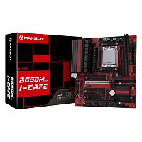 Материнская плата MAXSUN MS-B650M I-CAFE [AM5, AMD B650, mATX, 2×DDR5 до 96 ГБ, 2×M.2, 2.5 GbE, 6×USB]