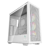 Корпус DEEPCOOL MORPHEUS WH белый [Mid-Tower, E-ATX, Micro-ATX, Mini-ITX, Standard-ATX, USB 3.2 Gen1 Type-A, USB 3.2 Gen2 Type-C, ARGB вентиляторы, 3 x 140 мм]