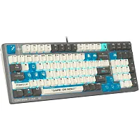 Клавиатура проводная A4Tech Bloody S98 Bloody Pixels Blue
[механическая BLMS Red Plus, клавиш — 98, USB Type-C, RGB, Hot-Swap, PBT-кейкапы]