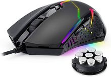 Мышь проводная Redragon Centrophorus 2 M601-RGB черный [7200 dpi, RGB-подсветка, USB Type-A, кнопки - 5]