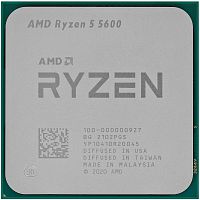 Процессор AMD Ryzen 5 5600 OEM [AM4, 6 x 3.5 ГГц, L2 - 3 МБ, L3 - 32 МБ, 2 х DDR4-3200 МГц, TDP 65 Вт]