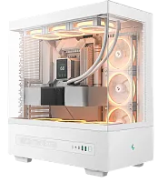 Корпус DeepCool CH690 Digital белый
[Mid-Tower, Mini-ITX, Micro-ATX, Standard-ATX, USB 3.2 Gen 1 Type-A, USB 3.2 Gen 2 Type-C, цифровой дисплей, до 9 вентиляторов]
