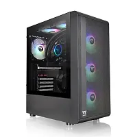 Корпус Thermaltake S200 TG ARGB черный [Mid-Tower, Micro-ATX, Mini-ITX, Standard-ATX, USB 3.2 Gen1 Type-A, ARGB, 3 x 120 мм]