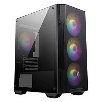 Корпус MSI MAG FORGE M100A черный [Mini-Tower, mATX/Mini-ITX, 4 вентилятора RGB]