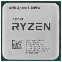 Процессор AMD Ryzen 5 5600X OEM [AM4, 6 x 3.7 ГГц, L2 - 3 МБ, L3 - 32 МБ, 2 х DDR4-3200 МГц, TDP 65 Вт]