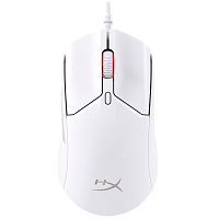 Мышь беспроводная/проводная HyperX Pulsefire Haste 2 белый [800–26 000 dpi, USB Type-C, радиоканал, кнопки – 6]
