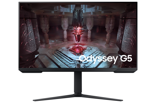 32" Монитор Samsung Odyssey G5 LS32CG510EMXUE черный [2560x1440@165 Гц, IPS, LED, 3000:1, 300 Кд/м², 178°/178°, DisplayPort 1.4, HDMI 2.0 x2, USB-Type-A, AMD FreeSync Premium]