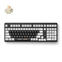 Клавиатура проводная/беспроводная MCHOSE UT98 Classic Therapy Icy Creamsicle Switch чёрный  [механическая, клавиш - 98, USB, RGB-подсветка, чёрно-белый]