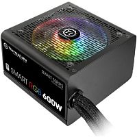 Блок питания Thermaltake Smart RGB 600W [600 Вт, 80+, APFC, 20 + 4 pin, 4+4 pin CPU, 6 SATA, 6+2 pin x2 PCI-E]