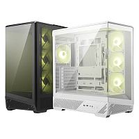 Корпус MSI MAG PANO 130R PZ белый [Mid-Tower, ATX/mATX/Mini-ITX, панорамное стекло, 4 вентилятора ARGB]